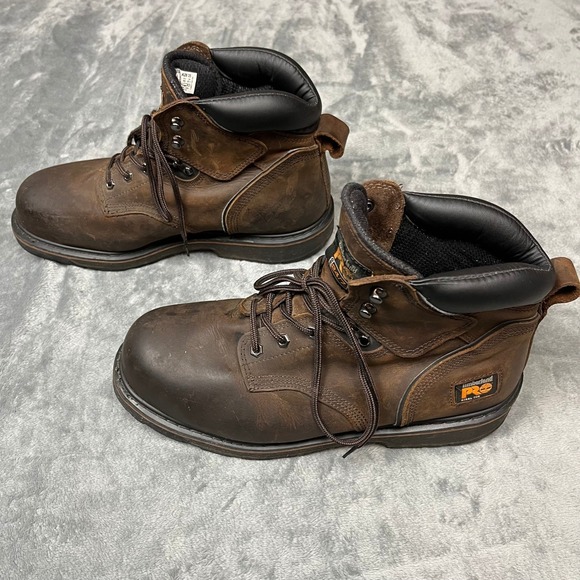 Timberland PRO 12W Work Boots Leather Electrical Safety Steel Toe Direct Attach - Picture 9 of 13